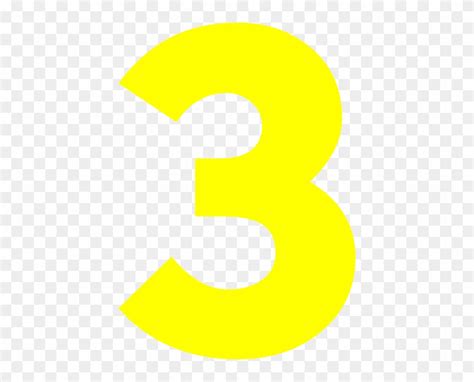 Three Clip Art - Yellow Number 3 Png - Full Size PNG Clipart Images ...