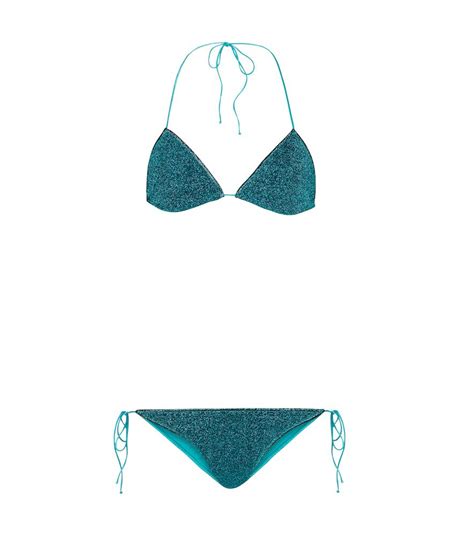 Oseree LumièRe Triangle Bikini Blue Editorialist