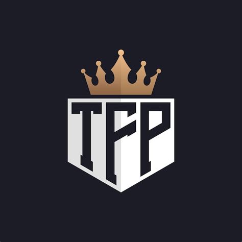 Premium Vector Luxury Tfp Logo With Crown Elegant Initials Tfp Letter