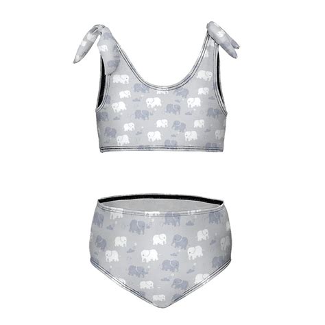 Cartoon Elephant Girl S 2 Piece Bikini Set Beach Sport Swimsuit Swimwear 6 7Y110cm Walmart