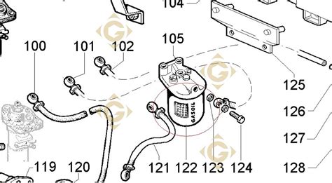 Cartouche Filtre à Gasoil 2175045 moteur Lombardini 6LD 400 GDN