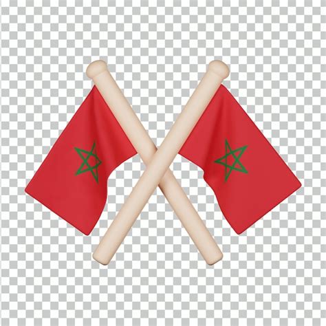 Premium Psd Morocco Flag 3d Icon