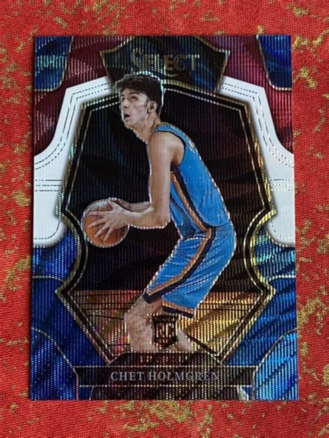 Panini Select Chet Holmgren Tricolore Prizm Premier Level