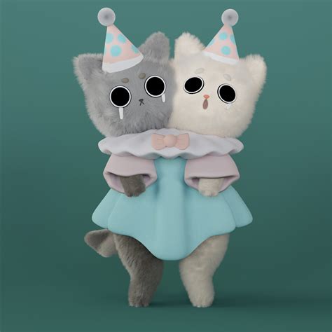 ArtStation - Clown cats