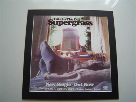 Supergrass Late In The Day Original In A Custom Made Mount Ready To