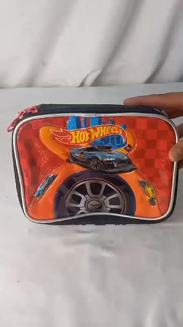 Estojo Escolar Pens Hot Wheels By Luxcel Ref Parcelamento Sem Juros