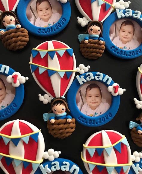 Hot Air Balloon Magnet 1st Birthday Favors Personalized Baby Etsy