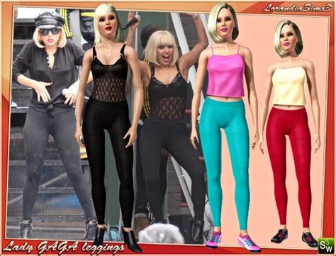 Lady Gaga Style Leggings By Mirel At Lorandia Sims 3 Leggings Fashion Lady Gaga Fashion Fashion