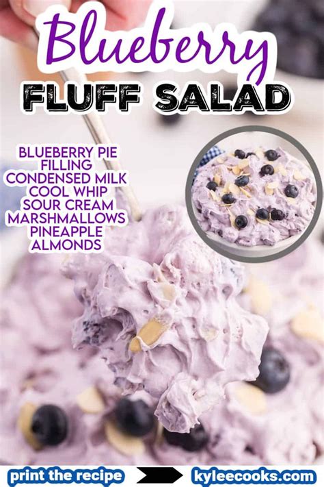 Blueberry Fluff Salad Recipe Kylee Cooks