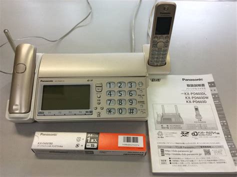 Kx Pd603 N Fax パナソニック インクリボン 取説付き ファクシミリホン ｜売買されたオークション情報、yahooの商品情報をアーカイブ公開 オークファン（）