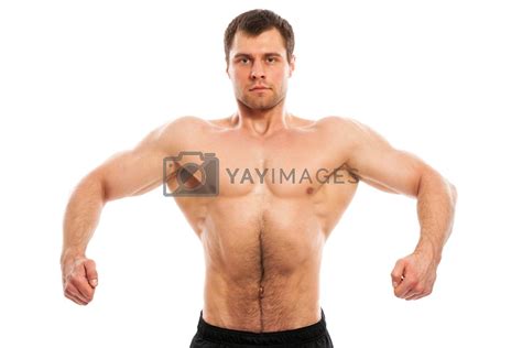 Handsome Muscular Guy With Naked Torso By Rufatjumali Vectors Illustrations With Unlimited