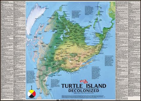 turtle island decolonized map  decolonial atlas rindiancountry