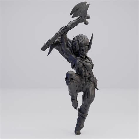 Hot Goblin マルレイダーアックス ミニチュア ホットゴブリン 野蛮な戦士