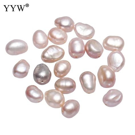 Cultured Rice Freshwater Pearl Beads Natural Mixed Colors Mm Loose