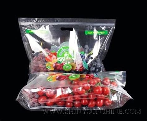 Custom Packaging Bags For Fresh Fruits Shiny Sunshine