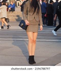 Elegant Lady Nude Pantyhose Minidress Mini Stock Photo 2196788797 Shutterstock