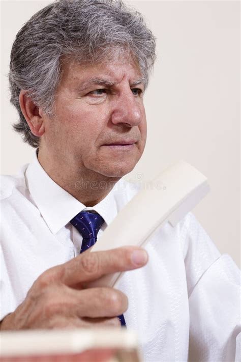 Mature Businessman Working With Laptop In His Office Stock Image Image Of Male Occupation