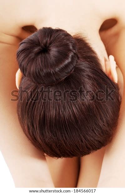 Shy Naked Woman Covers Herself Front Stock Photo Shutterstock