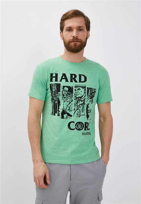Футболка Hardcore Training Old NY Neon Green Melange цвет зеленый