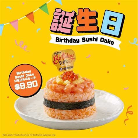 Genki Sushi Get Birthday Sushi Cake At 990 Singapore Apr 2024