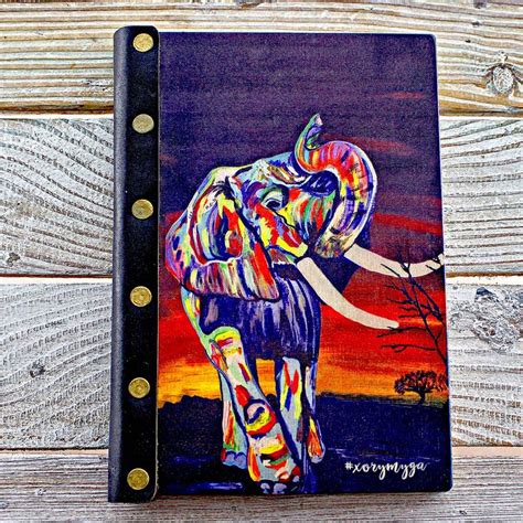 Ежедневник из дерева "Африка"