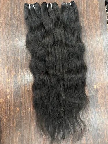 Women Black South Indian Temple Human Hair For Parlour Polybag At Rs