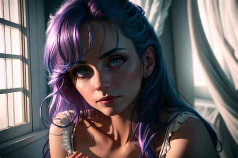 Premium AI Image Beautiful Brunette Woman With Sexy Body In Lingerie Posing Generative Ai