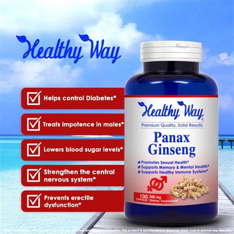 Healthy Way Pure Korean Panax Ginseng Capsules For Healthy Life