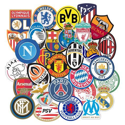 Escudo De Times Europeus - Logotipos De Times De Futebol Europeus