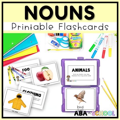 Nouns Flashcards Real Images Special Education Aba Ell Speech Therapy