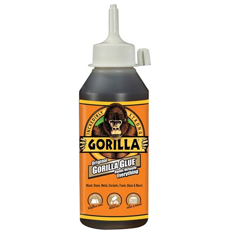 Gorilla Original Glue Bonds Virtually Everything Expands 3x Into The