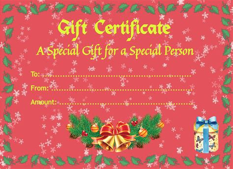 Free Christmas Award Templates Printable Online