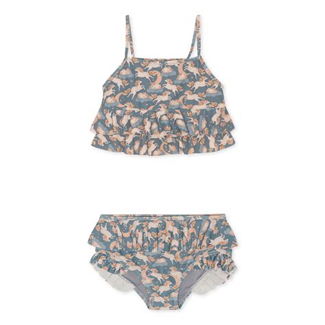 Konges Slojd Manuca Bikini Unicorn Blue Eenhoorn Blauw Minipop