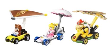 Veh Culo De Juguete Hot Wheels Mario Kart Paquete Glider Env O Gratis