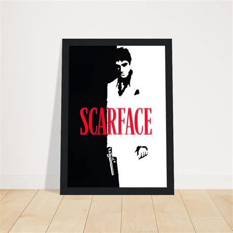 Scarface Black and White Split Poster A4 A3 A2 A1 Poster - Etsy