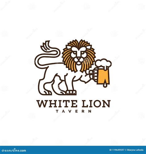 Lion Beer Logo Cartoon Vector | CartoonDealer.com #119649597