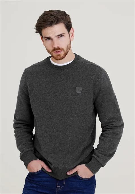 STREET ONE Sweat Shirt Super Doux Pour Hommes En Vert STREET ONE