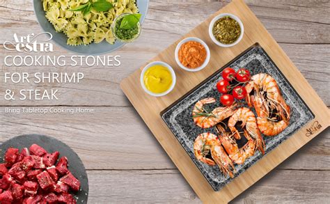 Amazon Artestia Cooking Stones For Steak Indoor Grill Sizzling Hot Stone Set Steak Stones