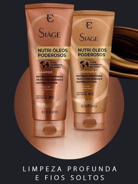 Combo Siàge Nutri Óleos Poderosos Shampoo Condicionador Máscara