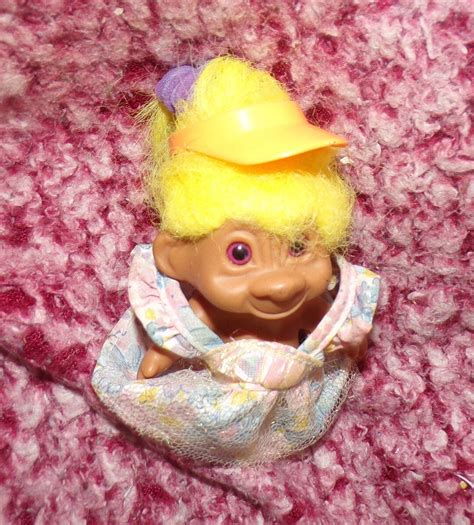 Vintage Troll Doll Blonde Hair With Visor Etsy