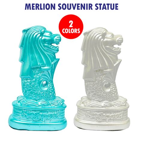 sg ready stock merlion statuepearl colorsingapore souvenir shopee