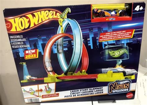 Hot Wheels Neon Racers Laser Stunt Slamway New In Box Picclick Uk