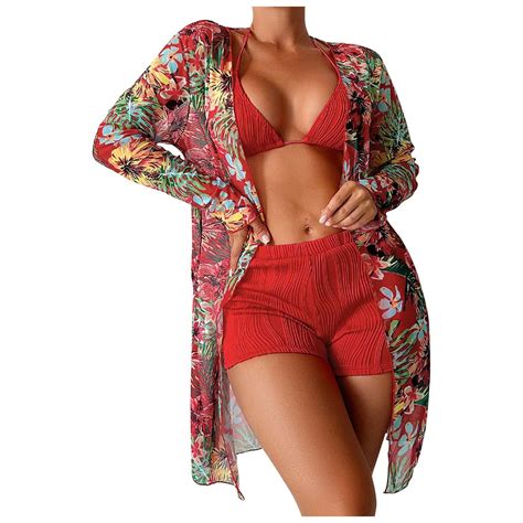 Quyuon Women Bikini Sets Piece String Cheeky Swinsuit Bathing Suit