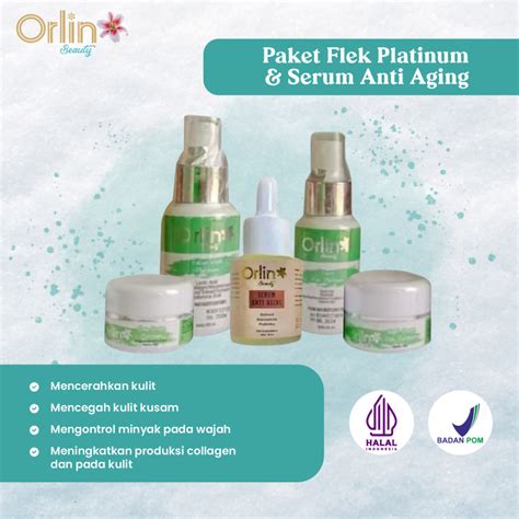 Jual Paket Flek Platinum Serum Flek Orlin Beauty Skincare Mencerahkan