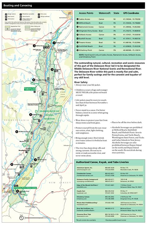 map of delaware water gap 14