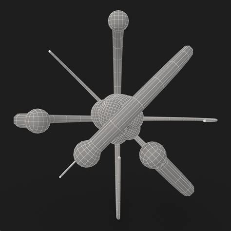 atom 3 3d model