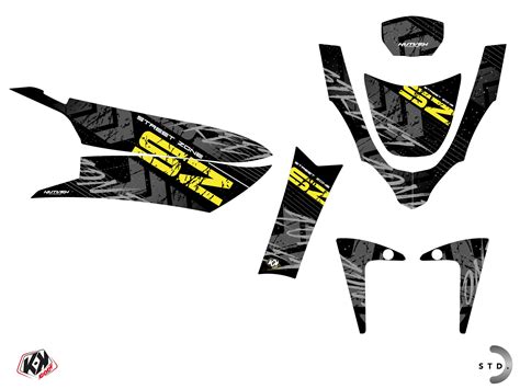 PEUGEOT STREETZONE 50 4T NAKED SCOOTER DOT GRAPHIC KIT BLACK Kutvek Kit Graphik