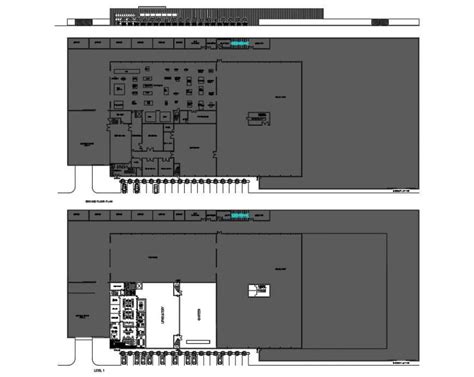 2d Factory Building Elevation And Plan Dwg Autocad File Cadbull