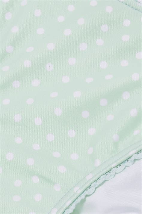 Peony Swimwear Picot Trimmed Polka Dot Low Rise Bikini Briefs The Outnet