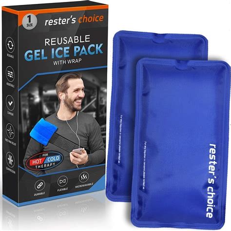 Rester S Choice Gel Cold Hot Packs Ice Packs X In With Adjustable Wrap Reusable Warm